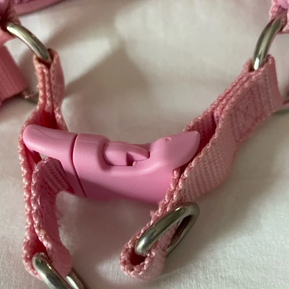 Top Paw Pink Mesh Dog Harness plus red harness for smaller pup - Picture 6 of 7